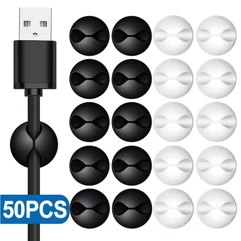5/50Pcs Desktop Wall Cable Cli - Desk Setup Cable Management recensie en prijs