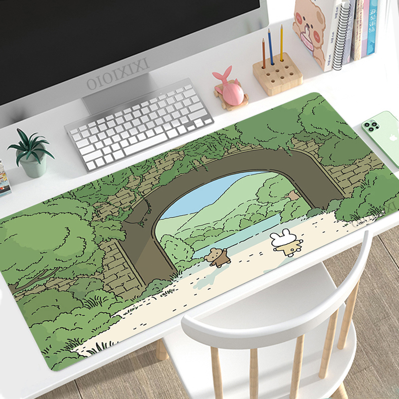 Cute Rabbit Green Anime Mouse  - Desk Setup Pink recensie en prijs