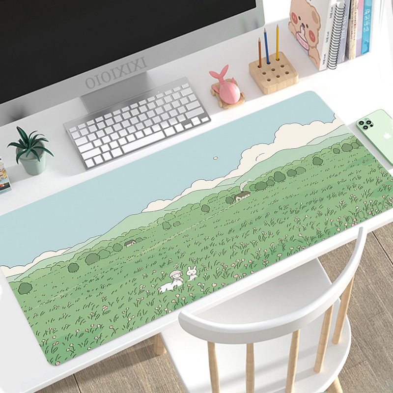 Cute Rabbit Green Anime Mouse  - Desk Setup Pink recensie en prijs