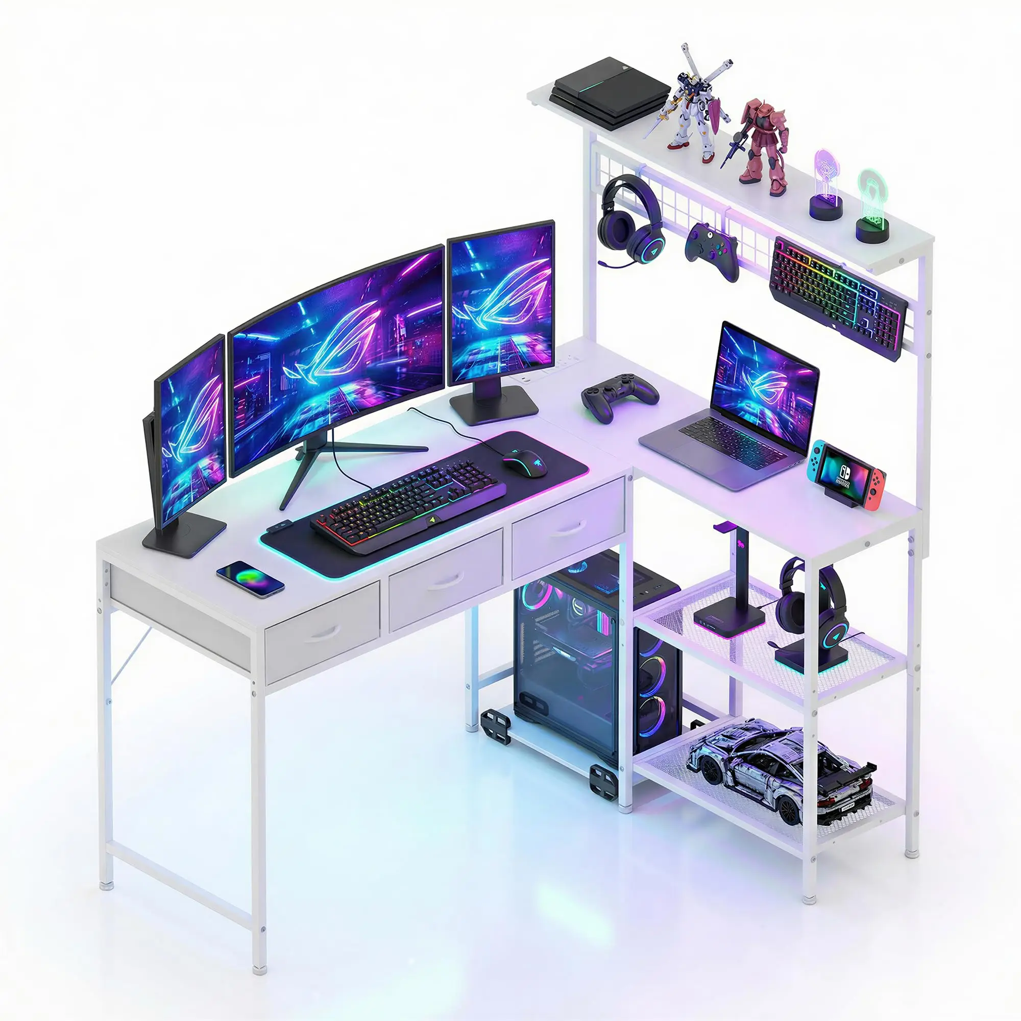 50.4 Inch Reversible L Shaped  - Desk Setup Corner recensie en prijs
