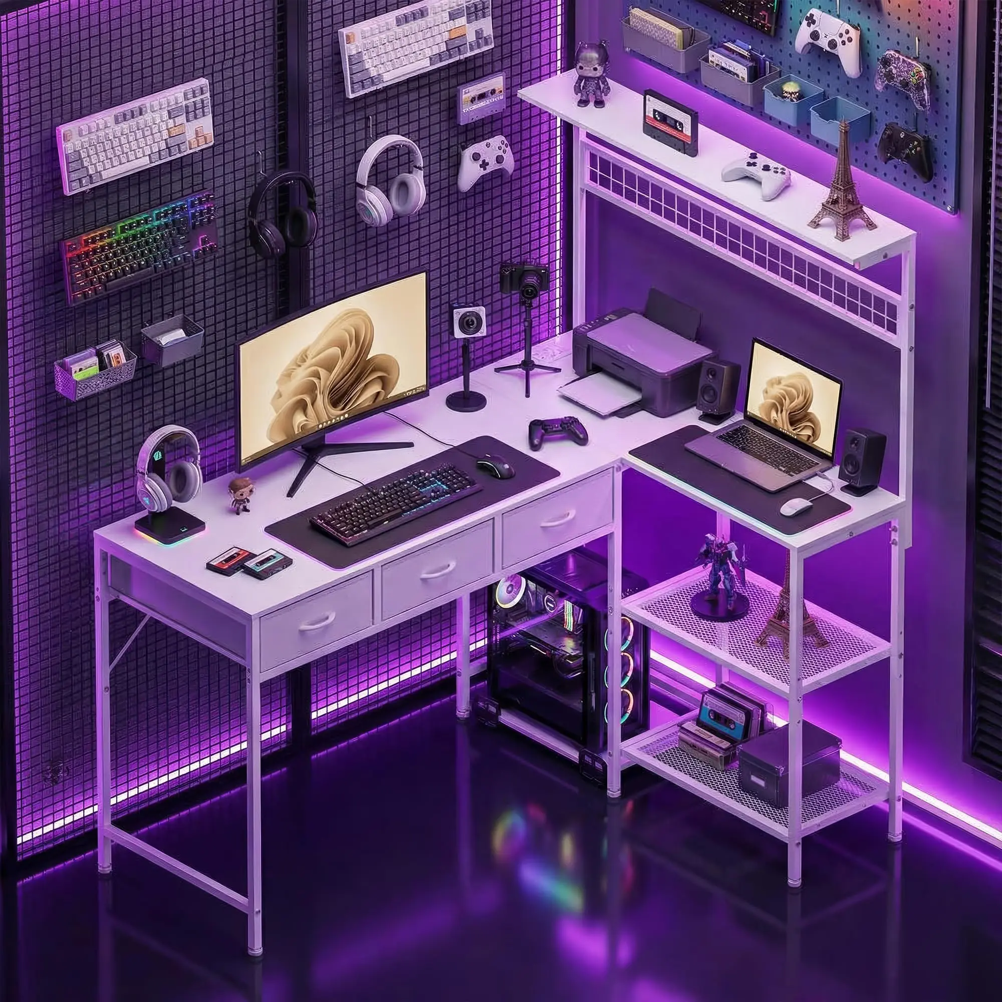 50.4 Inch Reversible L Shaped  - Desk Setup Corner recensie en prijs