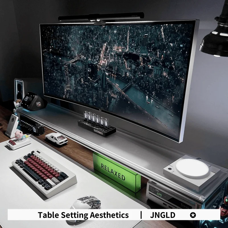Aluminum Monitor Stand Acrylic - Desk Setup With Laptop And Monitor recensie en prijs