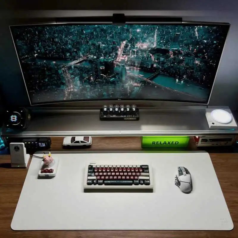 Aluminum Monitor Stand Acrylic - Desk Setup With Laptop And Monitor recensie en prijs