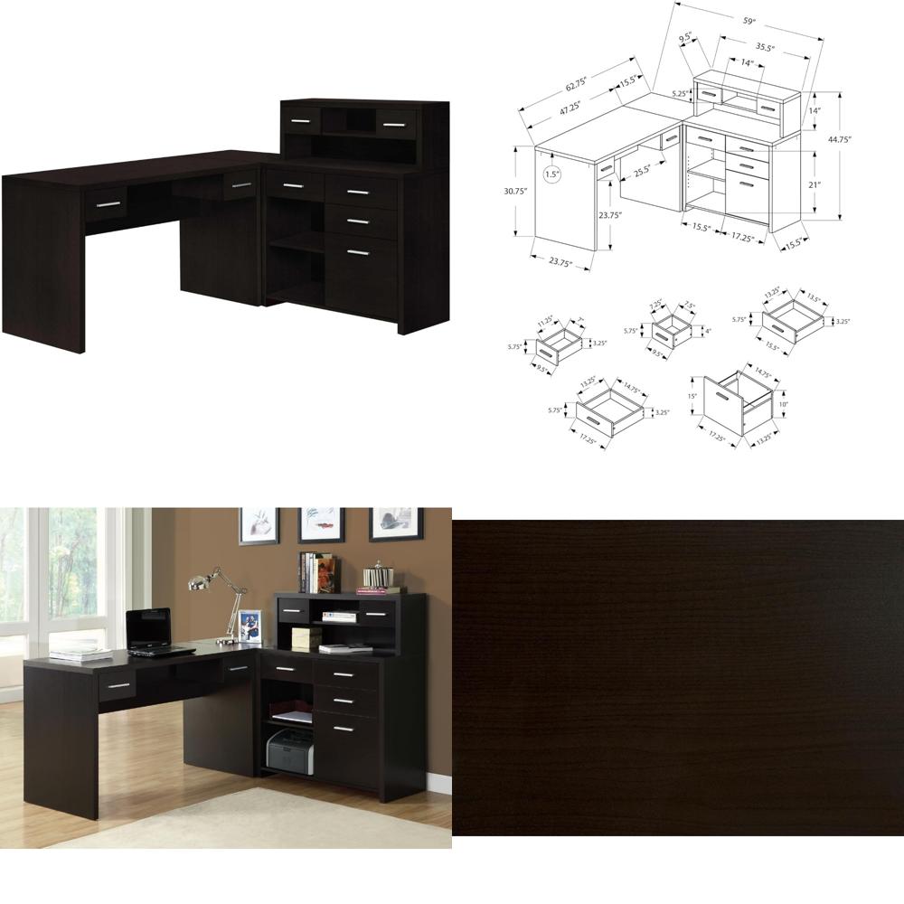 Computer Desk L-Shaped - Left  - Desk Setup Corner recensie en prijs
