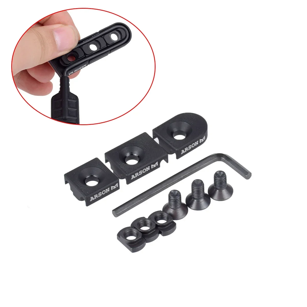 3PCS MLOK Wire Guide System Ar - Desk Setup Cable Management recensie en prijs