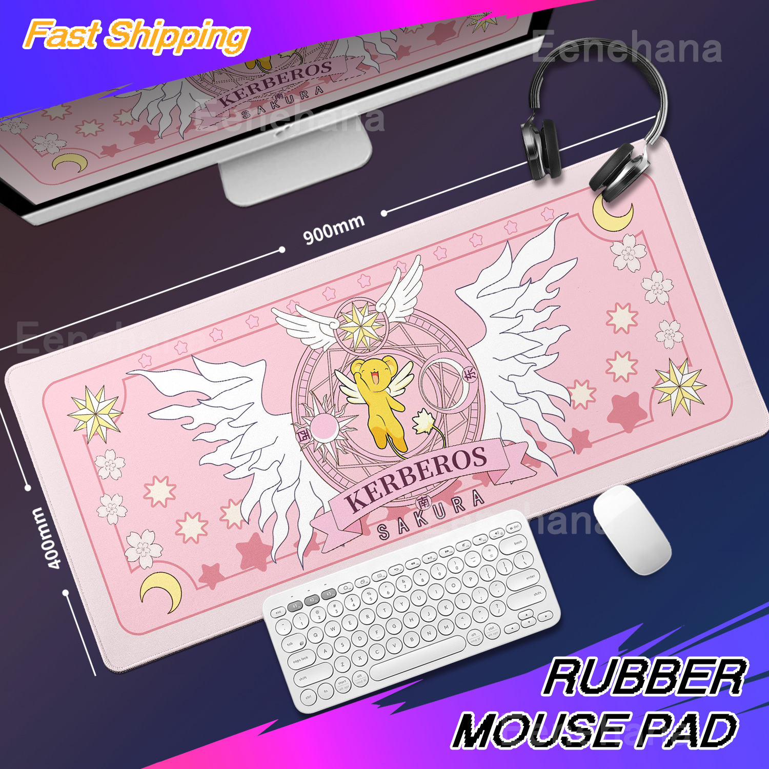 Xxl Sakura Card Anime Mousepad - Desk Setup Pink recensie en prijs