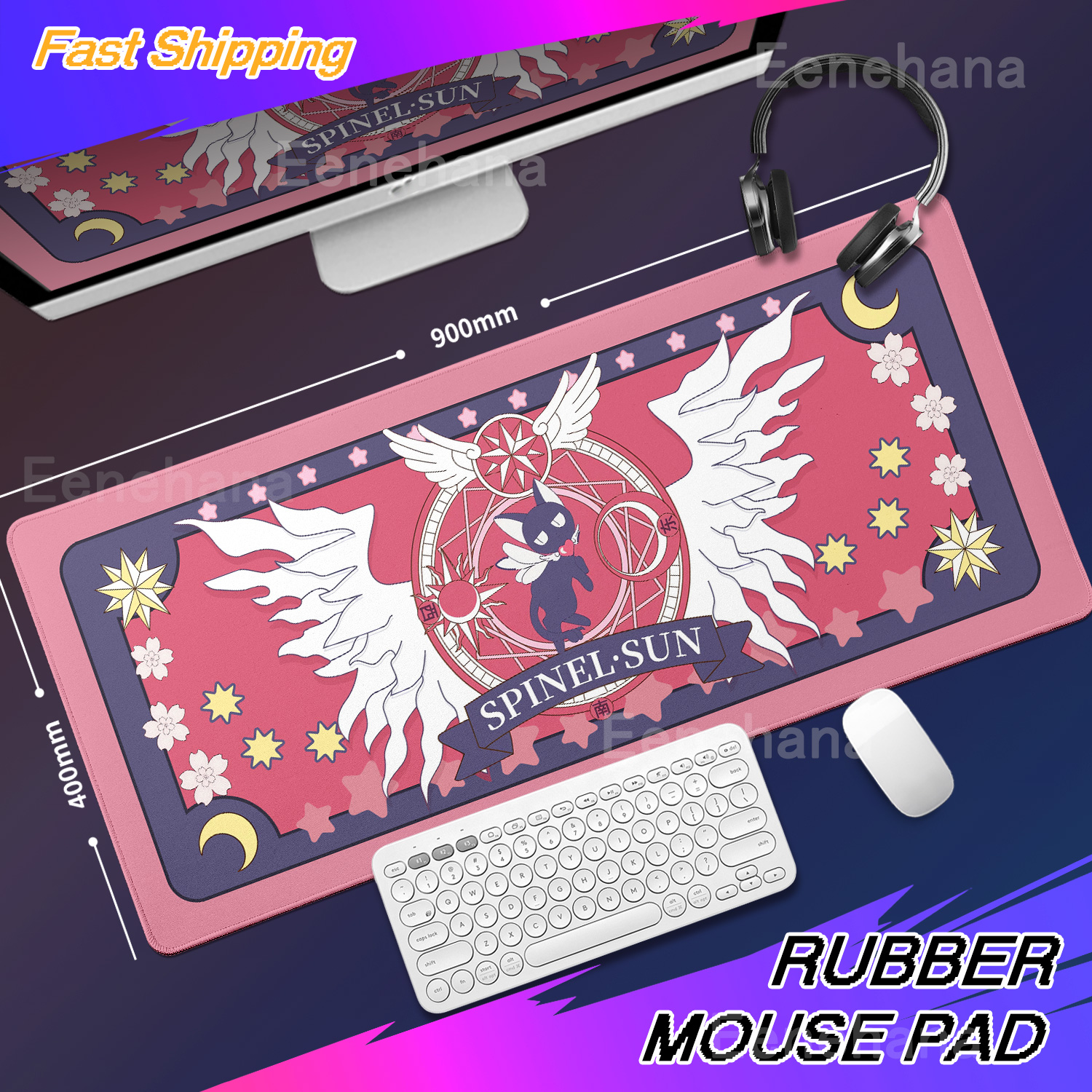 Xxl Sakura Card Anime Mousepad - Desk Setup Pink recensie en prijs