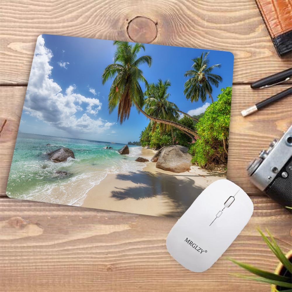 Desk Pad Tropical Palm Beach R - Desk Setup Gadgets recensie en prijs