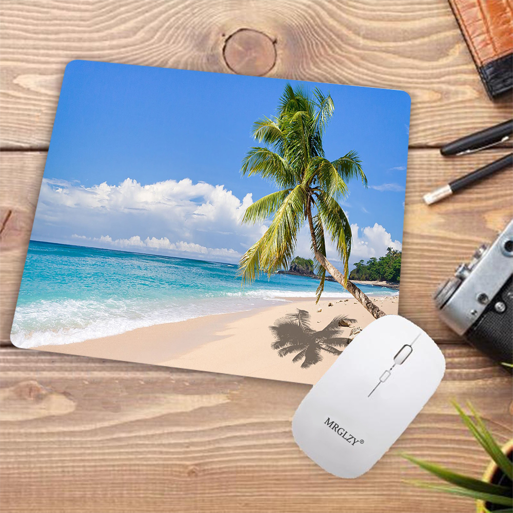 Desk Pad Tropical Palm Beach R - Desk Setup Gadgets recensie en prijs