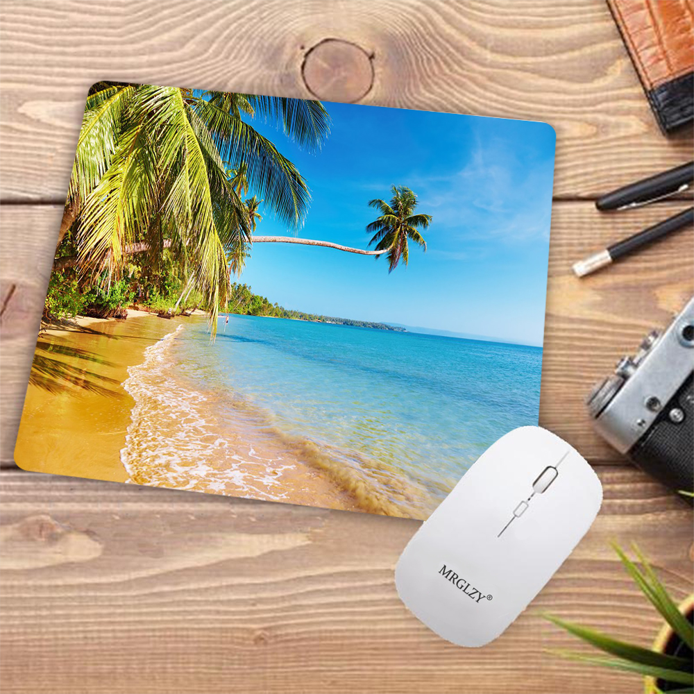 Desk Pad Tropical Palm Beach R - Desk Setup Gadgets recensie en prijs