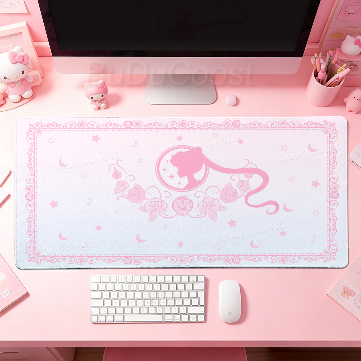 Kawaii Anime Girls Pink Mouse  - Desk Setup Pink recensie en prijs