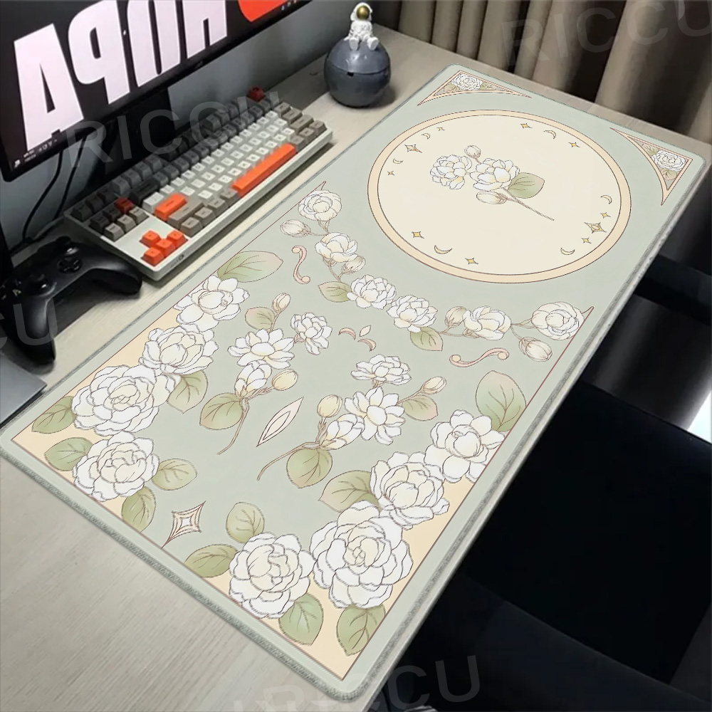 Gaming Green Plant Flower Aest - Desk Setup Pink recensie en prijs