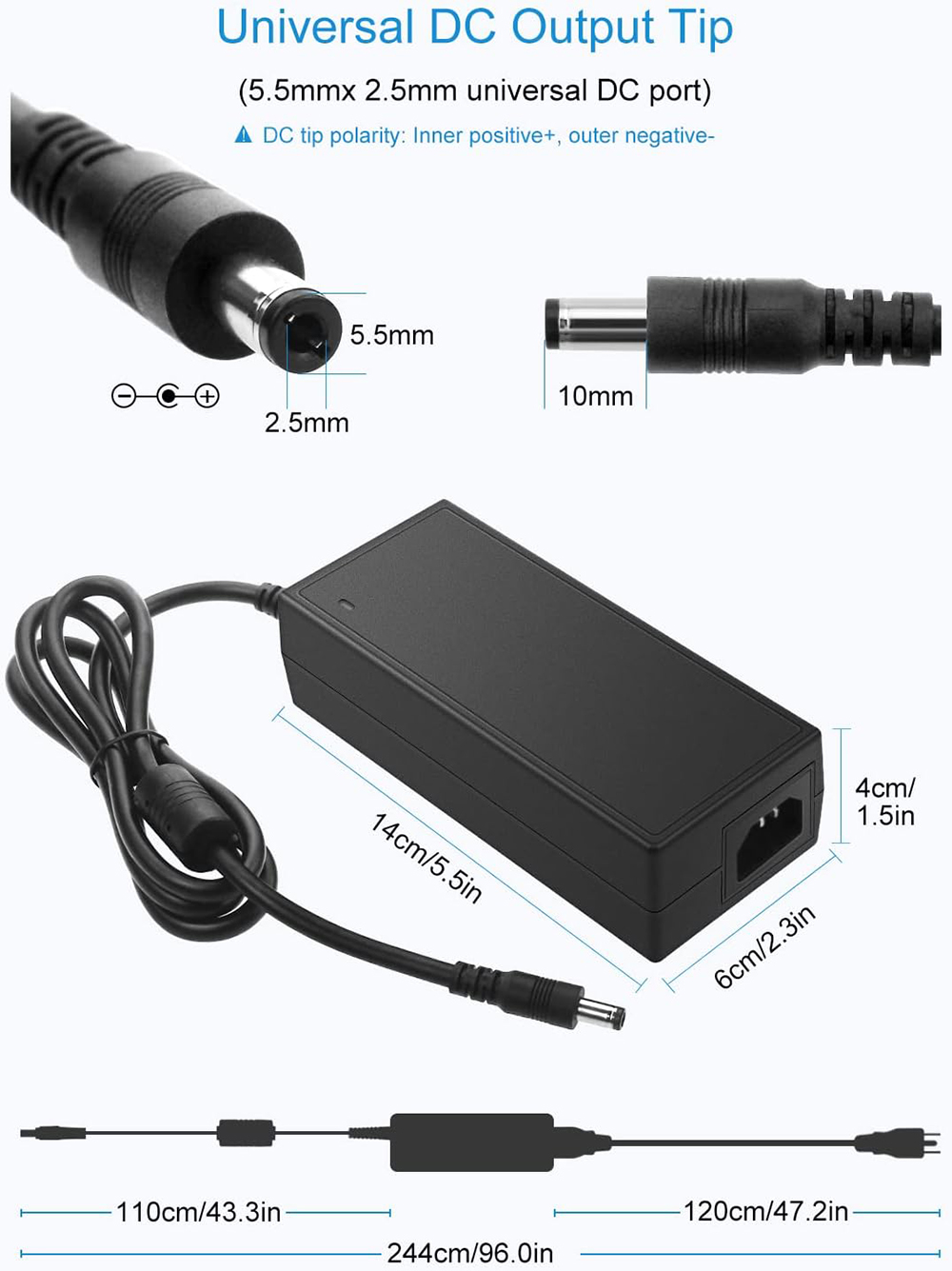 24V 6A Power Supply Adapter Co - Monitor Cleaning Kit recensie en prijs